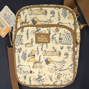 Disney Winnie the Pooh Cream and Brown Messenger Bag